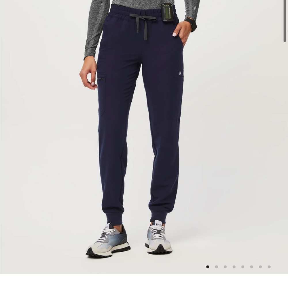 Figs Uman High Waisted Joggers, Navy, Medium